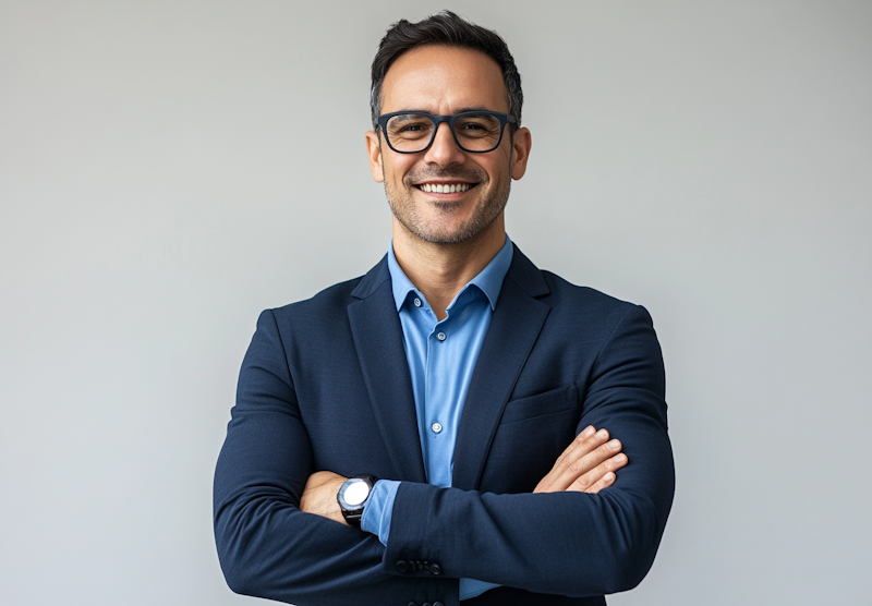 Professionnel de la planification financière analysant des graphiques de croissance